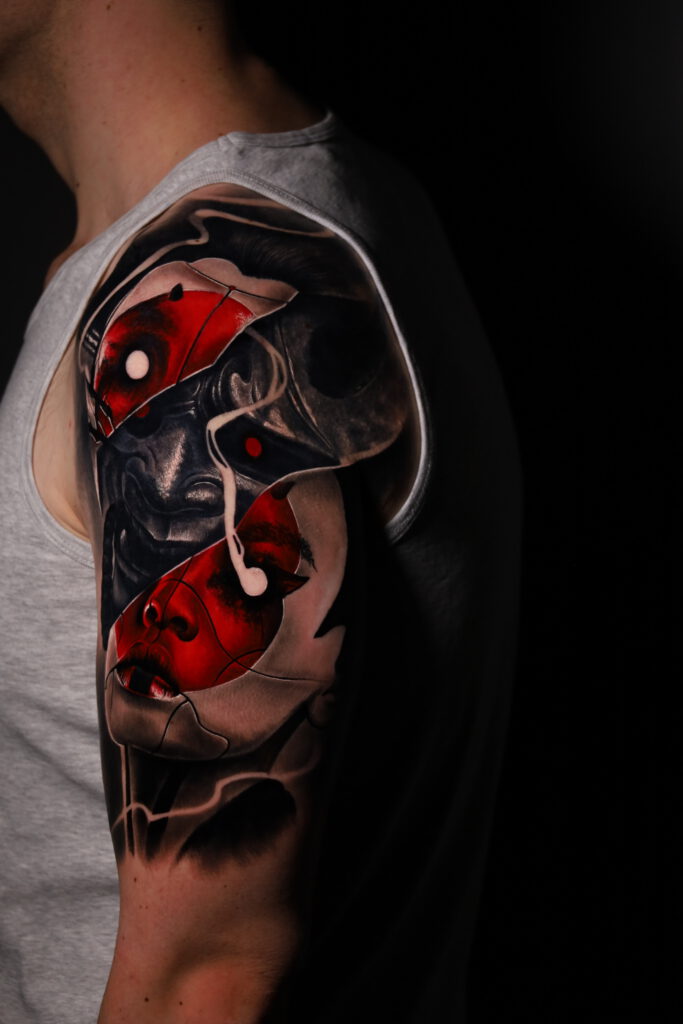 Photo-04-01-2021-22-04-13-683x1024 Geisha head with inner onii demon Kluczyk tattoo