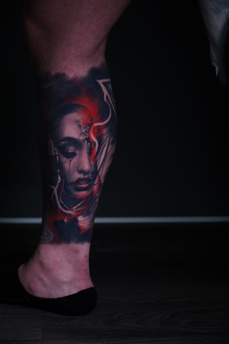 Photo-30-01-2021-18-37-26-768x1152 Women face with triangle sign Kluczyk tattoo