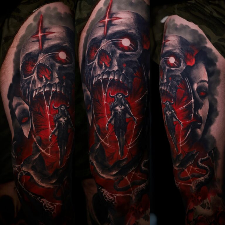 kluczyk_tattoo_skull-with-blood-1-768x768 Bartlomiej | Kluczyk - Bloody prophecy Skull