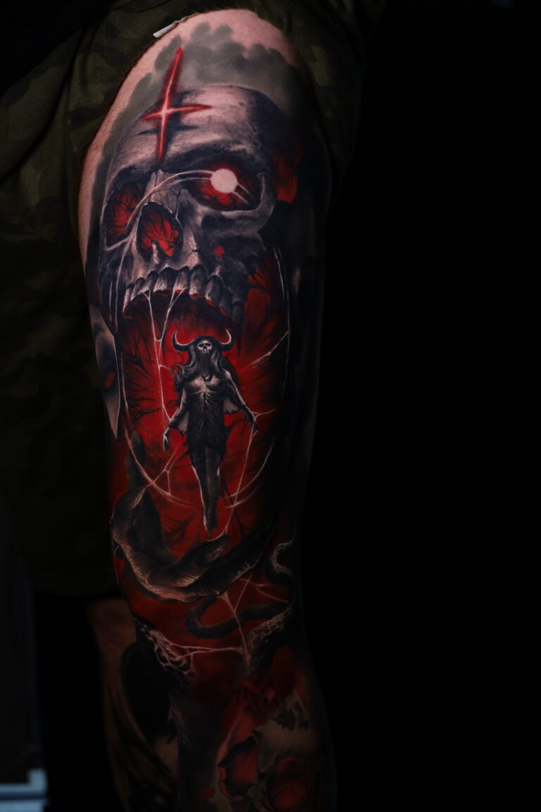 kluczyk_tattoo_skull-with-blood3-768x1152 Bartlomiej | Kluczyk - Bloody prophecy Skull